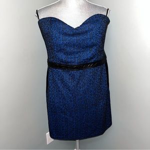2B BEBE strapless mini cocktail dress dress sweetheart neckline XL wedding